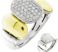 Ring Chimento Woman DOUBLE JOIN in Gold Diamante 1A04718B12140.1-14